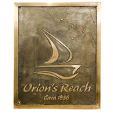 Brass Address Plaque with engraving BAP86